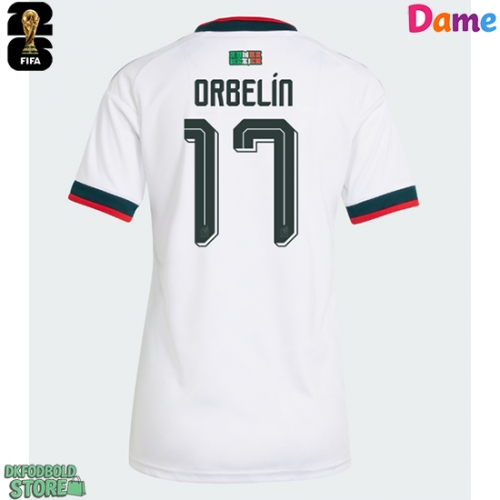 Mexico Orbelin Pineda #17 Replika Udebanetrøje Dame VM 2026 Kortærmet